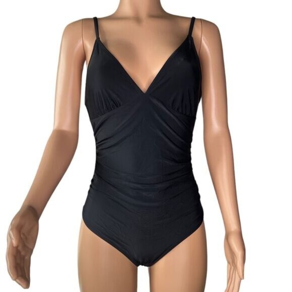 CUPSHE Women's One Piece Swimsuit Tummy Control V Neck Bathing Suits - Picture 1 of 3